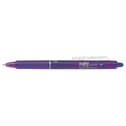 Pilot Frixion Clicker Boligrafo de Gel Borrable Retractil - Punta de Bola 0.7mm - Trazo 0.4mm - Grip Ergonomico - Color Violeta