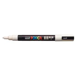 Posca PC-3M Marcador de Pintura - Punta de Poliester Conica 0.9-1.3mm - Tinta Base al Agua - Resistente a la Luz - No Permanente