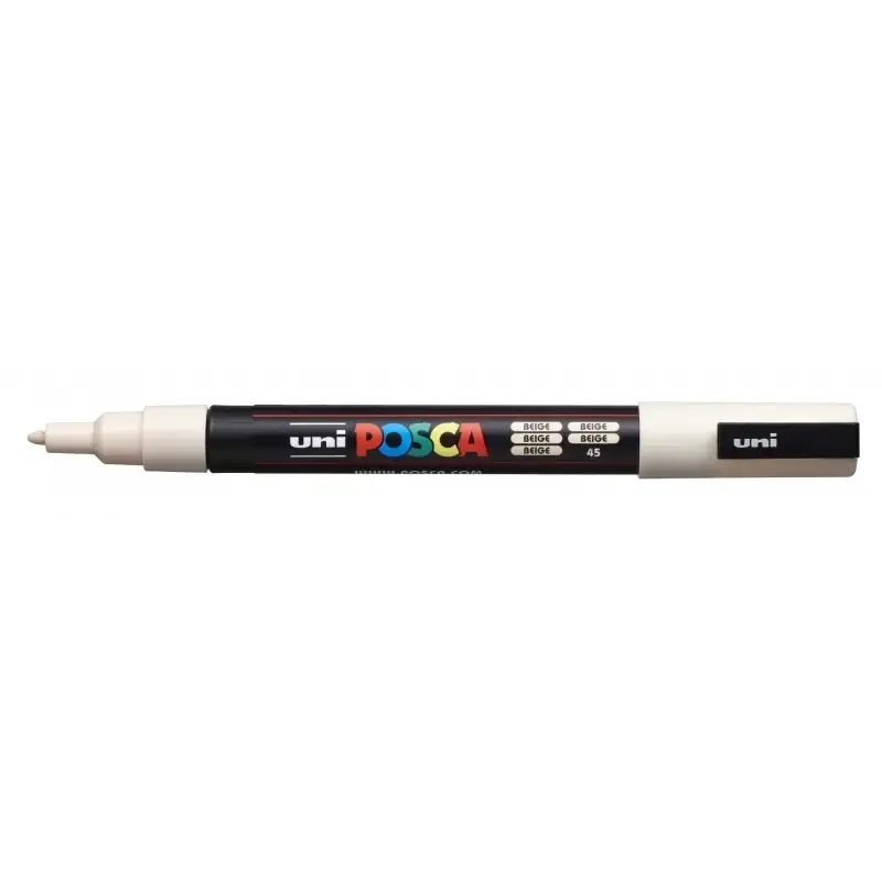 Posca PC-3M Marcador de Pintura - Punta de Poliester Conica 0.9-1.3mm - Tinta Base al Agua - Resistente a la Luz - No Permanente