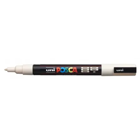Posca PC-3M Marcador de Pintura - Punta de Poliester Conica 0.9-1.3mm - Tinta Base al Agua - Resistente a la Luz - No Permanente
