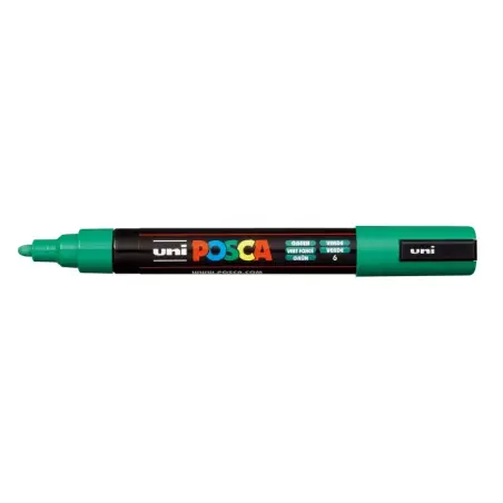 Posca PC-5M Marcador de Pintura - Punta de Bala 1.8-2.5mm - Tinta Base al Agua - Resistente a la Luz - No Permanente - Color Ver