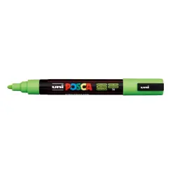 Posca PC-5M Marcador de Pintura - Punta de Bala 1.8-2.5mm - Tinta Base al Agua - Resistente a la Luz - No Permanente - Color Ver