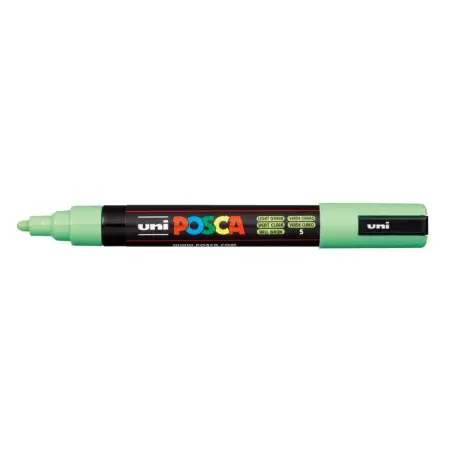 Posca PC-5M Marcador de Pintura - Punta de Bala 1.8-2.5mm - Tinta Base al Agua - Resistente a la Luz - No Permanente - Color Ver