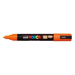 Posca PC-5M Marcador de Pintura - Punta de Poliester 1.8-2.5mm - Tinta Base al Agua - Resistente a la Luz - Color Naranja | Ahor