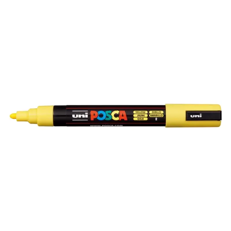 Posca PC-5M Marcador de Pintura - Punta de Poliester 1.8-2.5mm - Tinta Base al Agua - Resistente a la Luz - No Permanente - Colo