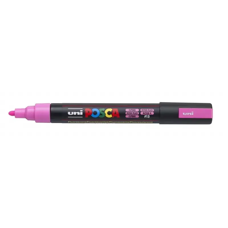 Posca PC-5M Marcador de Pintura - Punta de Bala 1.8-2.5mm - Base al Agua - Resistente a la Luz - Color Rosa | Ahorro Imprimiendo