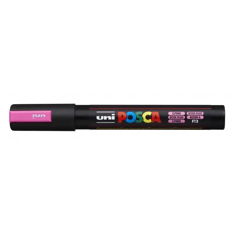 Posca PC-5M Marcador de Pintura - Punta de Bala 1.8-2.5mm - Base al Agua - Resistente a la Luz - Color Rosa | Ahorro Imprimiendo