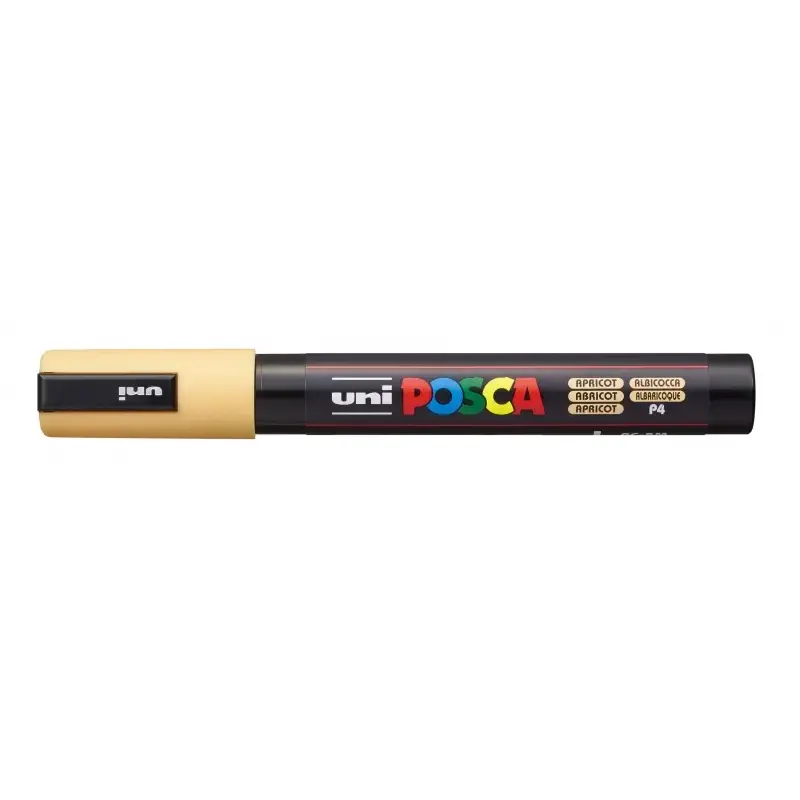 Posca PC-5M Marcador de Pintura - Punta de Bala 1.8-2.5mm - Tinta Base al Agua - Resistente a la Luz - No Permanente - Color Alb