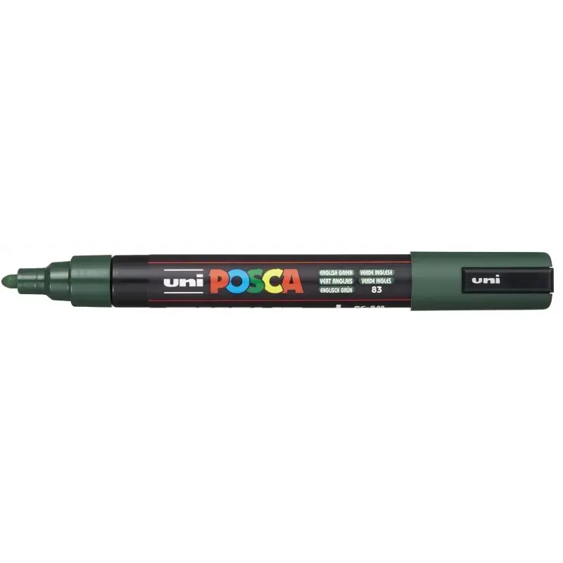 Posca PC-5M Marcador de Pintura Base al Agua - Punta de Bala 1.8-2.5mm - Ancho de Trazo 1.8-2.5mm - Resistente a la Luz - Color