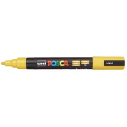 Posca PC-5M Marcador de Pintura - Punta de Poliester 1.8-2.5mm - Tinta Base al Agua - Resistente a la Luz - Color Ocre | Ahorro