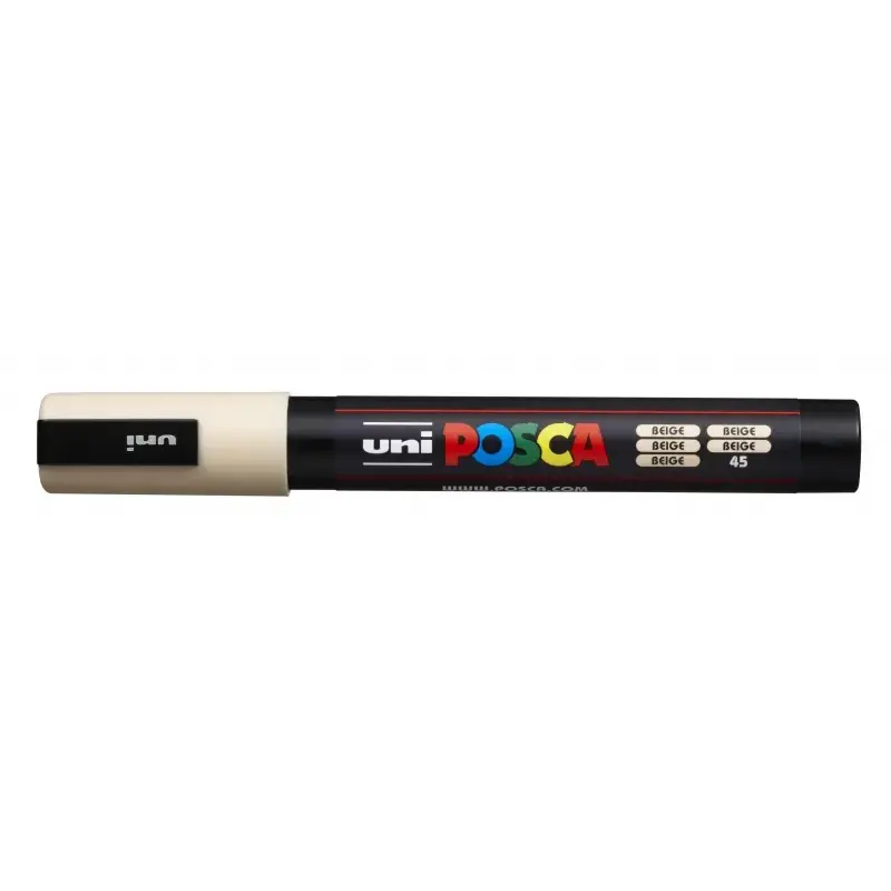 Posca PC-5M Marcador de Pintura - Punta de Poliester 1.8-2.5mm - Tinta Base al Agua - Resistente a la Luz - Color Beige | Ahorro
