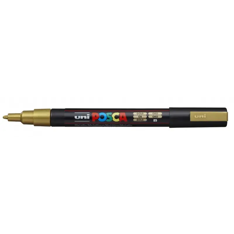 Posca PC-3M Marcador de Pintura - Punta Conica 0.9-1.3mm - Tinta Base al Agua - Resistente a la Luz - No Permanente - Ideal para