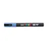 Posca PC-3M Marcador de Pintura - Punta Conica 0.9-1.3mm - Tinta Base al Agua - Resistente a la Luz - No Permanente - Color Azul