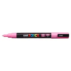 Posca PC-3M Marcador de Pintura - Punta de Poliester Conica 0.9-1.3mm - Tinta Base al Agua - Resistente a la Luz - Color Rosa |