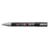 Posca PC-3M Marcador de Pintura - Punta Conica de Poliester 0.9-1.3mm - Tinta Base al Agua - Resistente a la Luz - Color Plata |