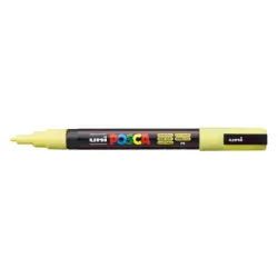 Posca PC-3M Marcador de Pintura - Punta Conica 0.9-1.3mm - Tinta Base al Agua - Resistente a la Luz - Color Amarillo Sol | Ahorr