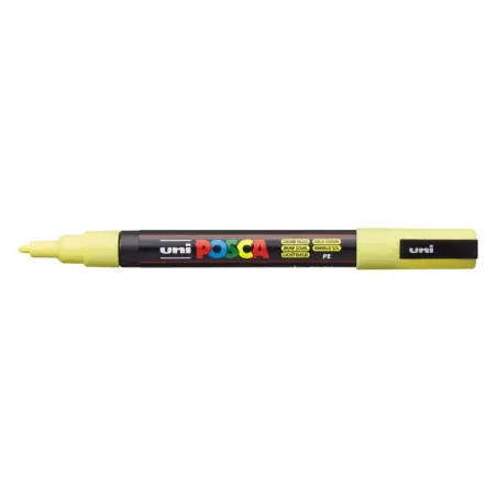 Posca PC-3M Marcador de Pintura - Punta Conica 0.9-1.3mm - Tinta Base al Agua - Resistente a la Luz - Color Amarillo Sol | Ahorr