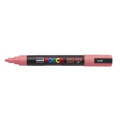 Posca PC-5M Marcador de Pintura - Base al Agua - Punta de Bala 1.8-2.5mm - Resistente a la Luz - Color Rosa Coral | Ahorro Impri