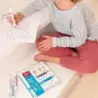 Apli Kids Stamps Pack de 10 Rotuladores con Doble Punta Sello y Rotulador - 10 Colores/Sellos Diferentes - Puntas Bloqueadas de