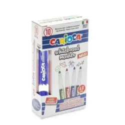 Carioca Maxi Rotulador para Pizarra Blanca - Tapa con Clip - Se Borra Facilmente - Se Seca Rapidamente - Punta de Ø 6mm - Color