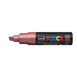 Posca PC-8K Marcador de Pintura - Punta Biselada Acrilica 8mm - Tinta Base al Agua - No Permanente - Resistente a la Luz - Ideal