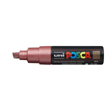 Posca PC-8K Marcador de Pintura - Punta Biselada Acrilica 8mm - Tinta Base al Agua - No Permanente - Resistente a la Luz - Ideal