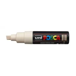 Posca PC-8K Marcador de Pintura - Punta Biselada Acrilica 8mm - Tinta Base al Agua - No Permanente - Resistente a la Luz - Ideal