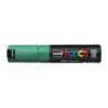 Posca PC-8K Marcador de Pintura Base al Agua - Punta Biselada Acrilica 8mm - Linea Gruesa - Resistente a la Luz - Color Verde |