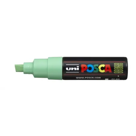 Posca PC-8K Marcador de Pintura - Punta Biselada Acrilica 8mm - Tinta Base al Agua - No Permanente - Resistente a la Luz - Inodo