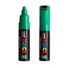 Posca PC-7M Marcador de Pintura Base al Agua - Punta de Bala 4.5-5.5mm - Tinta Pigmentada - Resistente a la Luz - Color Verde |
