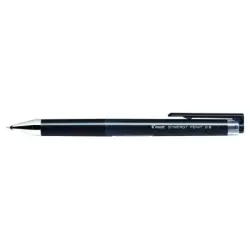 Pilot Boligrafo de Gel Synergy Point Retractil - Recargable - Punta Fina 0.5mm - Trazo 0.25mm - Color Negro | Ahorro Imprimiendo