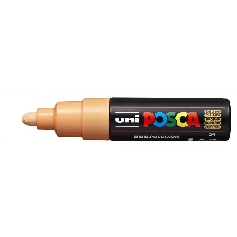 Posca PC-7M Marcador de Pintura - Punta de Bala 4.5-5.5mm - Tinta Base al Agua - Resistente a la Luz - No Permanente - Color Nar