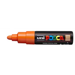 Posca PC-7M Marcador de Pintura - Punta de Bala 4.5-5.5mm - Tinta Base al Agua - Resistente a la Luz - Color Naranja | Ahorro Im
