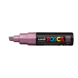Posca PC-8K Marcador de Pintura - Punta Biselada Acrilica 8mm - Tinta Base al Agua - Resistente a la Luz - No Permanente - Color