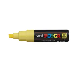 Posca PC-8K Marcador de Pintura - Punta Biselada Acrilica 8mm - Tinta Base al Agua - Resistente a la Luz - No Permanente - Color