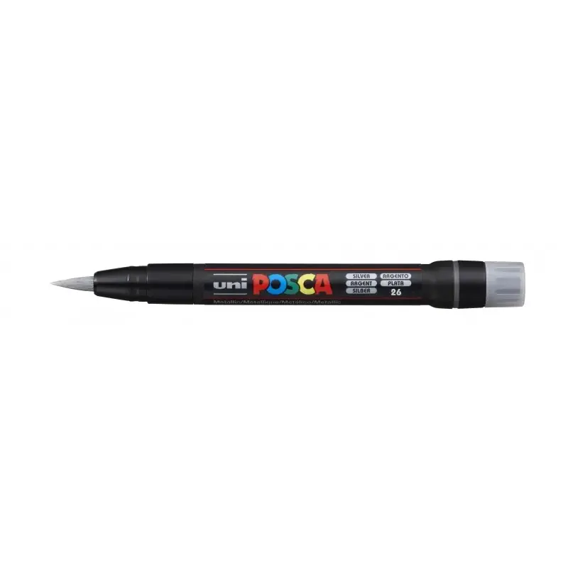 Posca PCF-350 Marcador de Pintura - Punta Acrilica Estilo Pincel - Tinta Pigmentada Base al Agua - Resistente a la Luz - No Perm