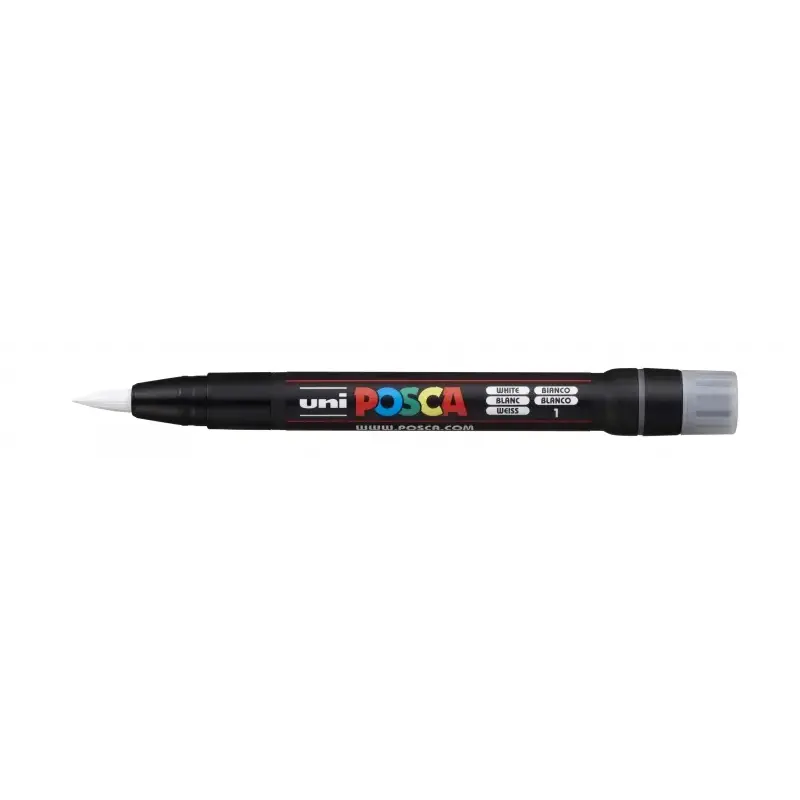 Posca PCF-350 Marcador de Pintura - Punta Acrilica Estilo Pincel - Base al Agua - No Permanente - Resistente a la Luz - Inodoro