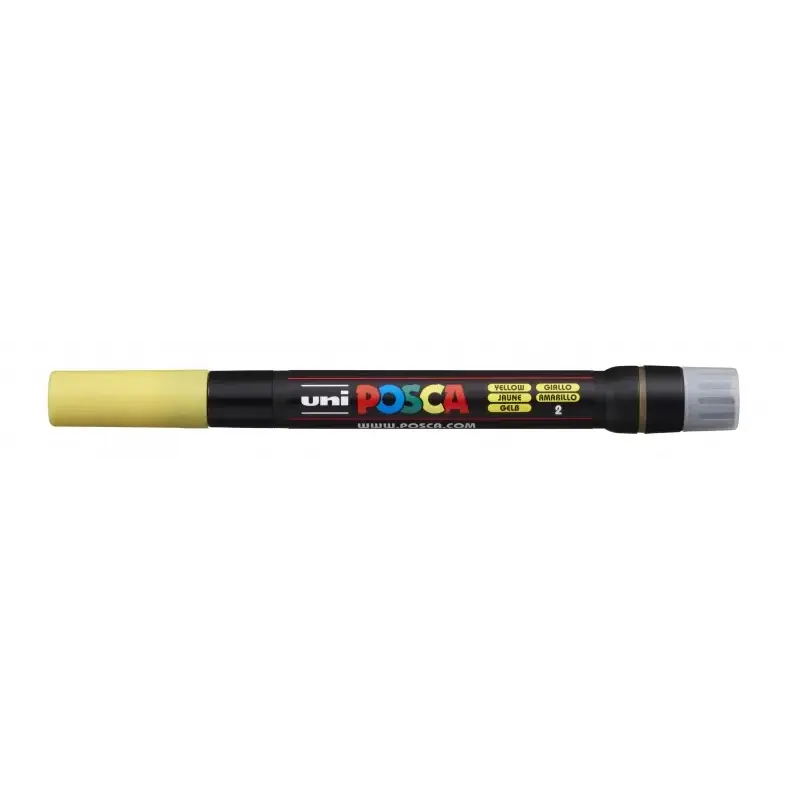 Posca PCF-350 Marcador de Pintura - Punta Acrilica Estilo Pincel - Tinta Base al Agua - No Permanente - Resistente a la Luz - In