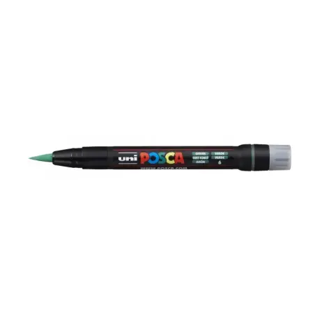 Posca PCF-350 Marcador de Pintura - Punta Acrilica Estilo Pincel - Tinta Pigmentada Base al Agua - Resistente a la Luz - No Perm
