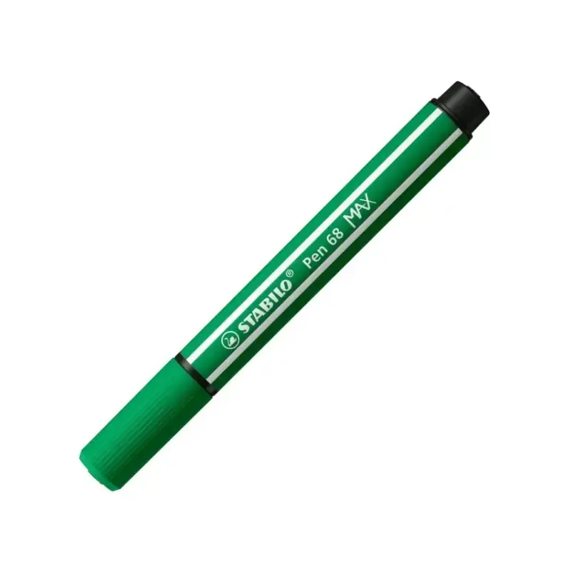 Stabilo Pen 68 MAX Arty Pack de 4 Rotuladores - Punta de Fibra Biselada - Trazo entre 1-5mm aprox. - Tinta a Base de Agua - Colo