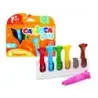 Carioca Baby Teddy Pack de 6 Rotuladores - Super Seguros - Forma Ergonomica - Tinta Superlavable - Dermatologicamente Testado -