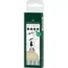 Faber-Castell Ecco Pigment Pack de 4 Rotuladores Calibrados 0.2, 0.4, 0.6, 0.8mm - Punta Engastada en Metal - Tinta Pigmentada R
