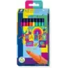 Staedtler Triplus Color 323 Pack de 10 Rotuladores de Punta Fina - Trazo 1mm Aprox - Tinta Base de Agua - Colores Surtidos | Aho