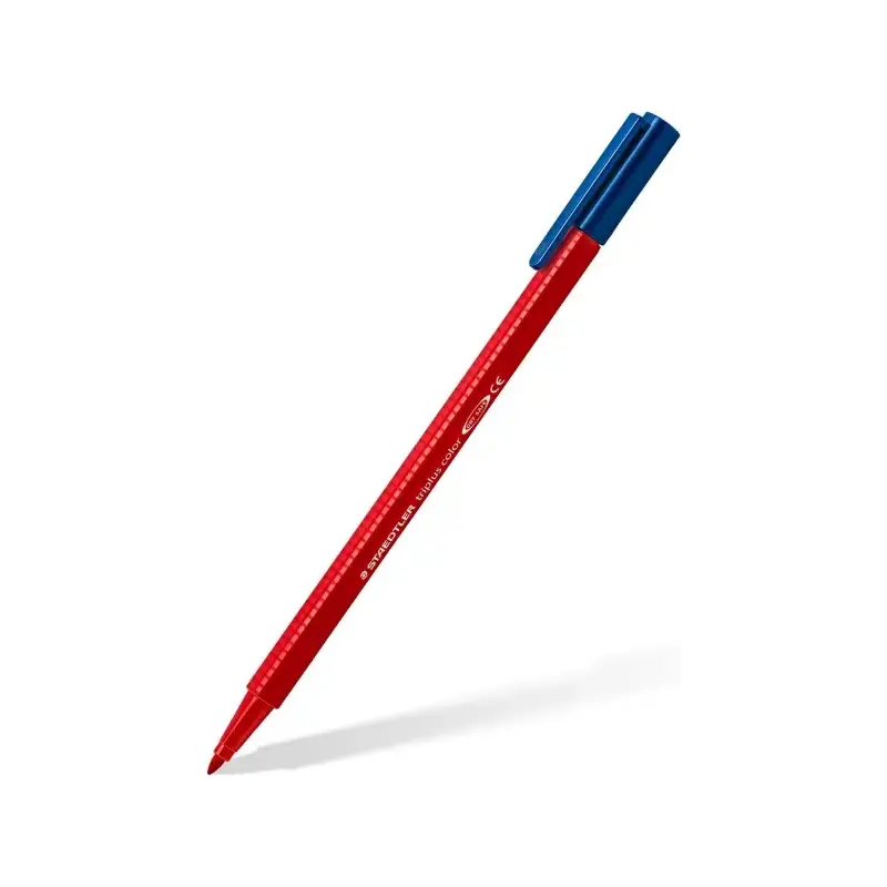 Staedtler Triplus Color 323 Pack de 10 Rotuladores - Trazo 1mm Aprox - Tinta Antisecado - Capuchon Ventilado - Colores Surtidos