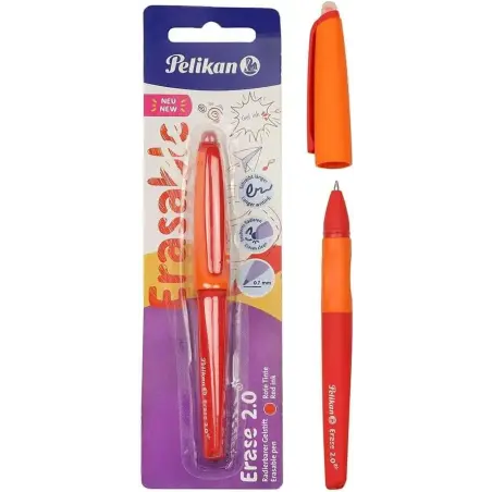 Pelikan Roller Erase 2.0 Boligrafo Trazo 0.7mm - Empuñadura Ergonomica - Larga Duracion de la Tinta - Diseño Fresco y Divertido