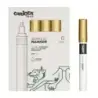 Carioca Plus Pack de 6 Marcadores Acrilicos - Punta 2mm - Color Oro | Ahorro Imprimiendo
