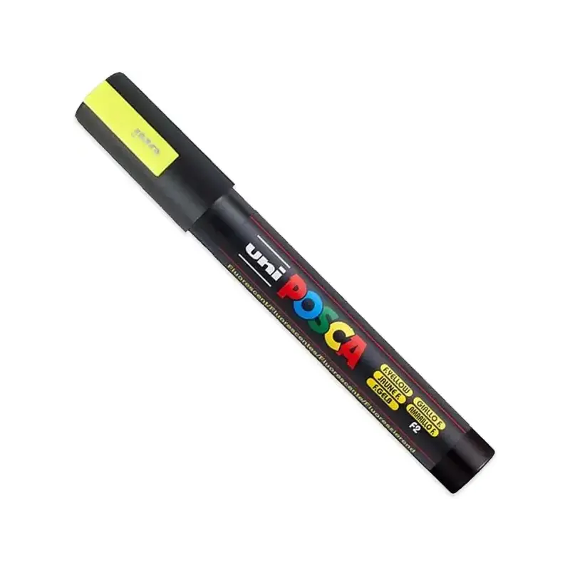 Posca PC-5M Pack de 4 Marcadores de Pintura - Punta de Bala 1.8-2.5mm - Tinta Base al Agua - No Permanente - Resistente a la Luz