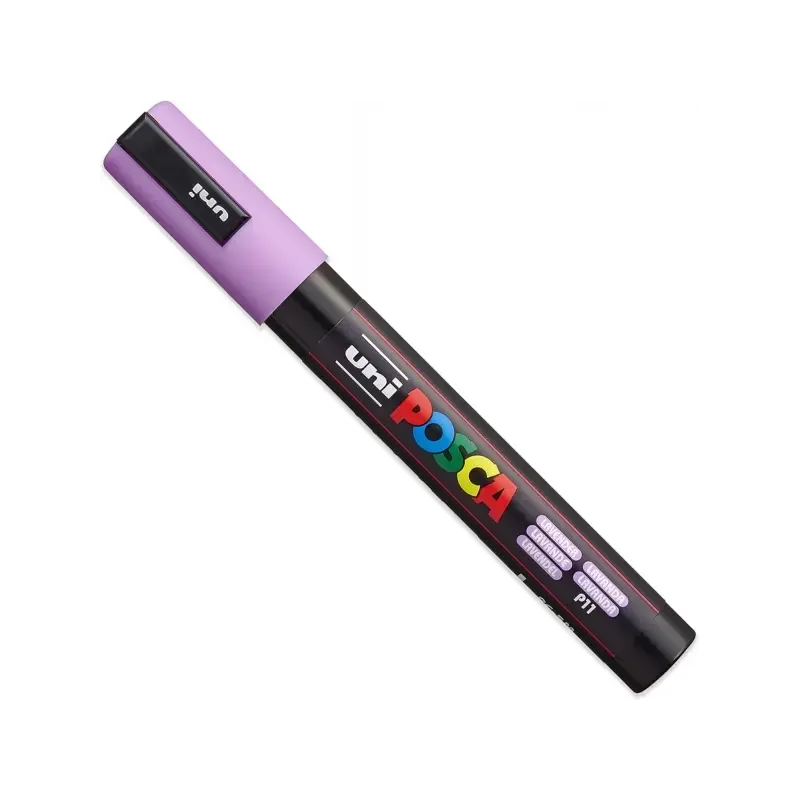 Posca PC-5M Pack de 4 Marcadores de Pintura - Punta de Bala 1.8-2.5mm - Tinta Base al Agua - No Permanente - Resistente a la Luz