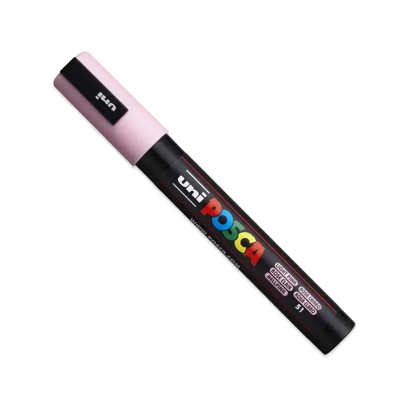 Posca PC-5M Pack de 4 Marcadores de Pintura - Punta de Bala 1.8-2.5mm - Tinta Base al Agua - No Permanente - Resistente a la Luz