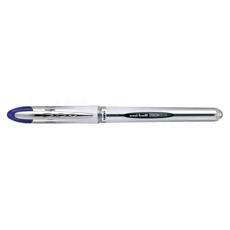 Uni-ball Vision Elite UB-200 Rollerball de Tinta Liquida - Punta de Bola 0.8mm - Sistema Antifugas para Viajes - Color Azul | Ah